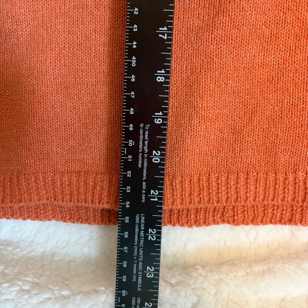 State of Mine Good Witch Orange Halloween Sweater Womens M Recycled Poly - Picture 7 of 7